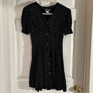 vintage floral mini dress